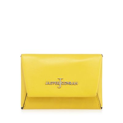 Yellow leather small purse